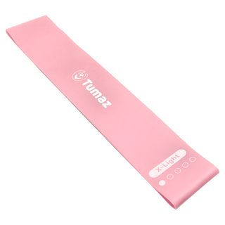 Tumaz 月熊 天然橡膠彈力帶 五種強度一套滿足 適用於各種運動需求 打造完美曲線 30 x 5cm, 馬卡龍色, 1組