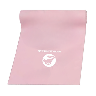 MICHAEL FITNESS 麥克健身 乳膠瑜珈拉力帶, 粉色, 2條