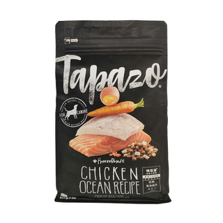 Tapazo 特百滋 成幼犬 凍乾三重奏 低敏海魚配方 營養乾糧 豐富佐餐 暢享大口吃肉滿足感, 907g, 1袋