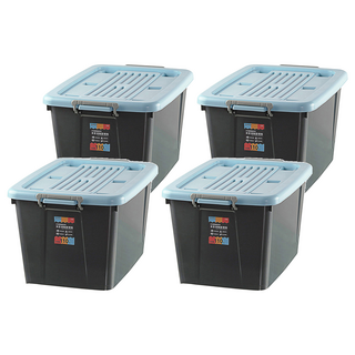 KEYWAY 聯府 百富滑輪整理箱 BF1101, 藍色, 4個