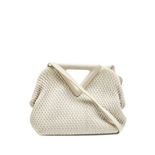 보테가 베네타 중고 스몰 포인트 레더 크로스 백