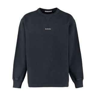 아크네 스튜디오 로고 프린트 코튼 스웨트셔츠