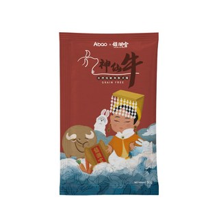 【Abao】2024龍年限定犬糧- 大甲鎮瀾宮聯名 大甲媽平安 MIT低敏狗飼料, 1個, 神仙牛無穀犬糧200g, 200g, 牛