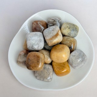 能量石 吉祥物, 珊瑚玉滾石 約2-3cm,100g, 1個