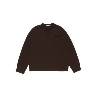 아크네 스튜디오 V넥 자수 스웨터