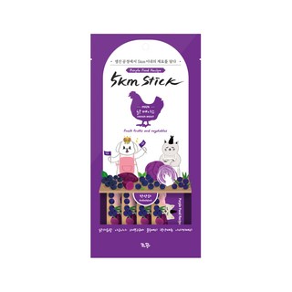韓國朝貢 5km stick 犬貓營養蔬果肉泥 紫色雞胸肉口味 14g x 4入, 1個, 雞胸肉(抗氧化)