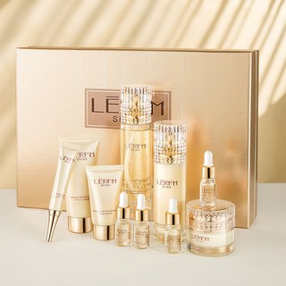 官方正品 人蔘貴㛿十件套 化妝品套盒 保養品套盒 補水保濕 滋潤肌膚 護膚品套盒 送禮好物, 1個, 【貴㛿甄選】人蔘精華鎏金時光十件套