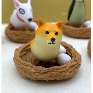 狗鳥附鳥巢蛋轉蛋, 1個, 柴犬