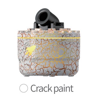 2026新款炮臺七彩裂紋香薰機智能桌面加溼器空氣加溼精油香薰機, 炮臺香薰機, 裂紋白色-【176-USB】