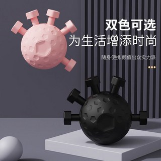 專業級五指訓練器 手指康復器 指力按壓球 握力球 手腕香薰粉, 1個, 陞級材質【粉色握力器】全麵防滑-專業級鍛