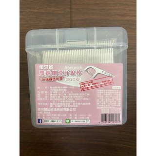 愛牙好 雙線細滑牙線棒 200支入 - 盒裝細滑牙線棒, 1個, 愛牙好【盒裝雙線200支】