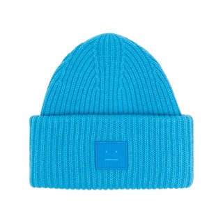 아크네 스튜디오 로고 모티프 골지 니트 비니