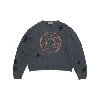 아크네 스튜디오 로고 프린트 스웨트셔츠