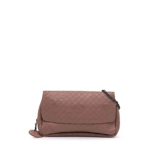 보테가 베네타 중고 2012-2024 스몰 카프스킨 인트레치오미라지 엠보스드 버터플라이 체인 크로스 백