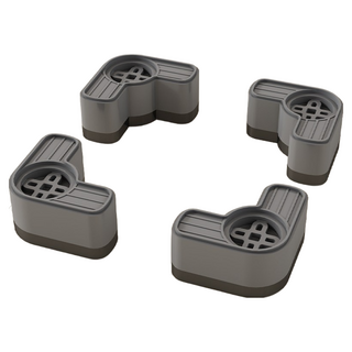 洗衣機增高墊,加高防潮防震靜音墊腳,通用型洗衣機底座,輕鬆清潔,延長壽命, 灰色-4入, 1個