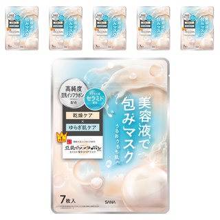 SANA 莎娜 豆漿異黃酮保濕精華面膜, 6個, 7枚入