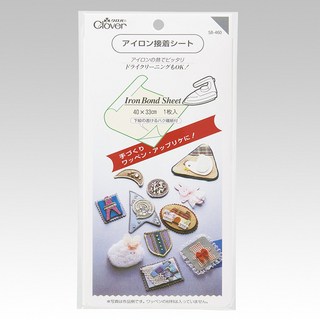 CLOVER 可樂牌 布貼熱熔雙面接著膠 布貼 布標 熱熔膠 徽章 58-460 58460, 單色, 1個