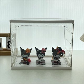 透明收納展示櫃 堆疊式防塵展示架 手辦公仔展示盒, 1個, MT手辦展示盒【無隔板款+送娃娃膠】,單娃娃膠1TIE【NO櫃】