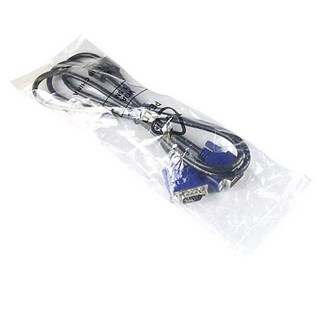 VGA線 螢幕線 1.5米 傳輸線 15針信號線 雙磁環抗干擾 3+5訊號線 投影線 電腦電視連接線 公對公, 1個