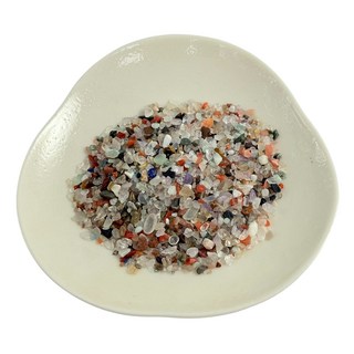 七寶碎石 100g/裝 天然水晶碎石 消磁淨化 能量石 聚寶盆 魚缸造景 開運, 七寶