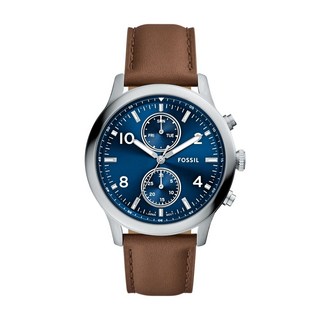 FOSSIL Bennett 雋永藍多功能皮革手錶 BQM7090 附提袋 送禮首選