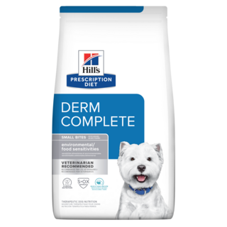 Hill's 希爾思 處方糧 Derm Complete 小型犬 皮膚問題 犬糧, 1.5kg, 1個, environmental/food sensitivities