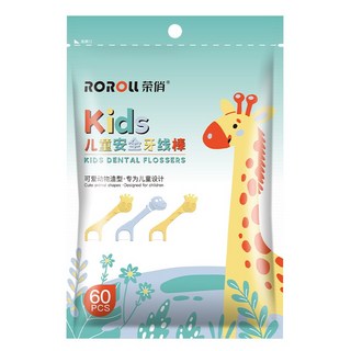 愛北鼻 兒童牙線棒/成人牙線 細滑牙線, 1個, 兒童款袋裝-60支入, 60