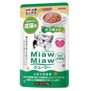 妙喵 主食軟包, 70g, 1個, 40號 雞肉+牛肉+鰹魚