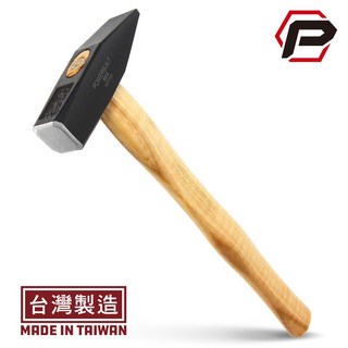 寶力優工具 300克德式四角型引擎鎚 鐵鎚 石工錘 鉗工鎚 台灣製造, 1個