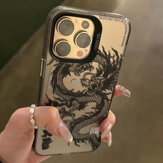 中國龍紋適用於蘋果17air手機殼14pro11適用12彩銀16plus13保護15