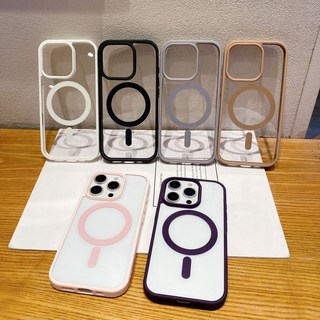 iPhone 14 Plus Magsafe 磨砂亞克力保護殼 粉色(OPP袋裝)