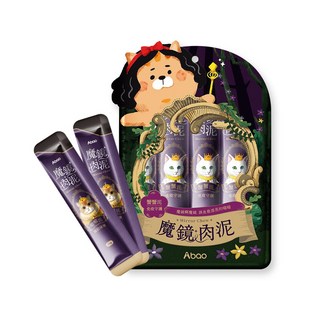 【Abao】魔鏡肉泥條 4款口味 貓肉泥條 貓點心 添加專利半乳寡糖 魚膠元三胜肽 魔鏡肉泥 蟹蟹泥, 1套, 魔鏡餐包-蟹蟹泥, 64g, 蟹肉