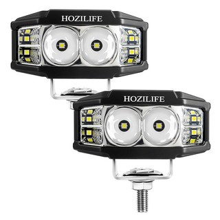 호질라이프 3인치 LED 포드 2PCS 40W 12V 홍수 지점 도랑 조명 오프로드 주행 안개 트럭 ATV UTV 오토바이용 작업등(HZ1121-DRL), HZ1126