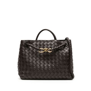 보테가 베네타 안디아모 가죽 미디엄 토트 백