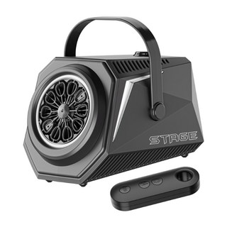 東日家電 舞台泡泡機 充電遙控款 婚禮演出派對聚會全自動電動泡泡機 噴霧機, 黑色, 1個