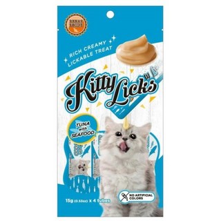 家有萌寵 甜甜貓肉泥,多種口味選擇,獨立包裝,方便餵食,貓咪營養補充最佳選擇, 1個, 鮪魚+柴魚