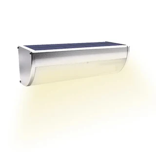 야외 태양광 방수 램프 모션 센서 벽 조명 알루미늄 합금 가정 보안 홍수 60 48 24LED 6000mAh, 01 Silver_02 24LED-Warm