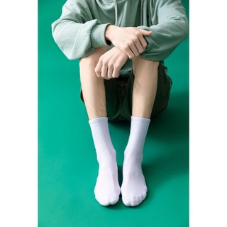 素色中筒襪 運動休閒男女襪