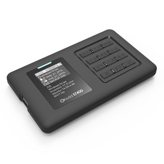 iodd ST400 (케이스) 강력한 암호 기능 Type-C 지원 가상 FDD/CD/DVD/Blu-ray 드라이브 외장 케이스, 1개