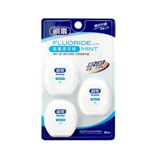 刷樂 含氟潔牙線 (藍/綠) 口腔清潔 牙線棒, 1個, 藍-含氟