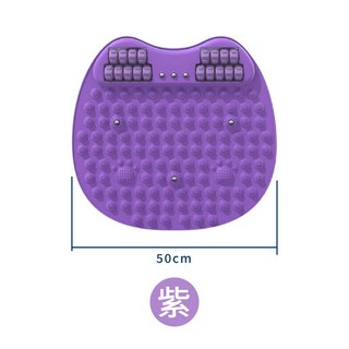 指壓慢跑墊 超慢跑指壓板 足底按摩 居家運動 腳底按摩健康步道, 1個, 【3代滾輪按摩▶︎紫色】50cm