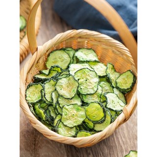 Minishow 手工烘烤黃瓜片 寵物磨牙點心 倉鼠兔兔龍貓食品 30g, 1個