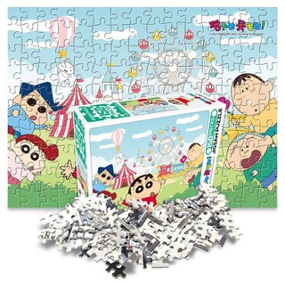 퍼즐샵 150P퍼즐 짱구는 못말려 시리즈 와글와글 흰둥이 액자 학교 DIY, 19 짱구 놀이동산, 1개