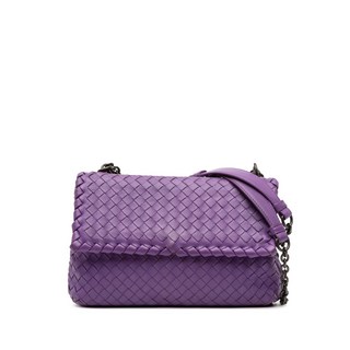 보테가 베네타 중고 2012-2025 스몰 나파 인트레치아토 올림피아 크로스 백