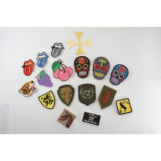 布章徽章燙布貼刺繡臂章, 1個