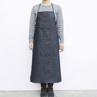 牛仔圍裙 工作圍裙 男女韓版時尚帆布圍裙 加厚耐磨電焊圍腰 防汙勞保圍裙, 1個, 牛仔圍裙95cm 1條【體驗裝】