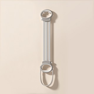 新款可調節矽膠拉力器 八字拉力繩 美背神器 開肩訓練彈力帶, 白色可調節拉, 1個