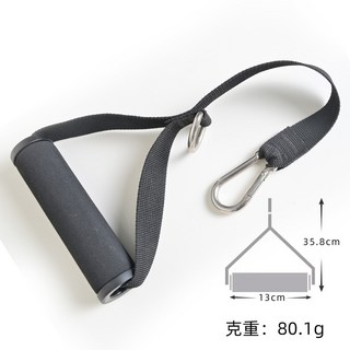 拉力繩健身拉力帶 瑜伽彈力帶 耐用設計, 1個, 登山鉤加長手柄