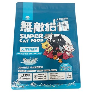ParkCat 貓樂園 全齡貓 無穀天然高蛋白無敵貓糧, 大洋鮮極魚, 2kg, 1袋