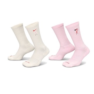 NIKE U NK ED PL CSH CRW VDAY 1P 基本款中筒襪-情人節限定愛心圖案,舒適透氣中筒襪
